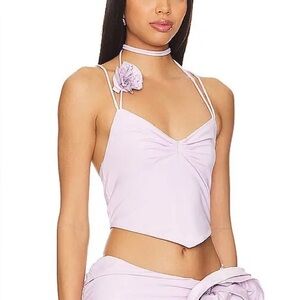 LAMARQUE Tayana Top in Lavender Size XS